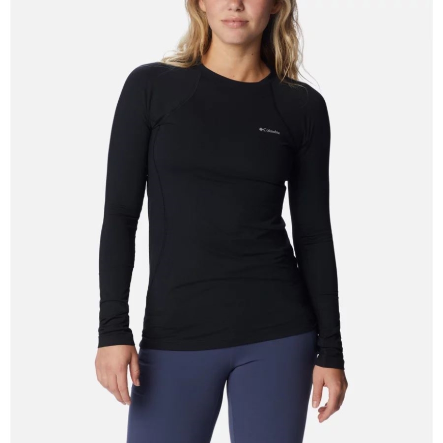 ウィメンズ ミッドウェイト ベースレイヤー クルー コロンビア ブラック