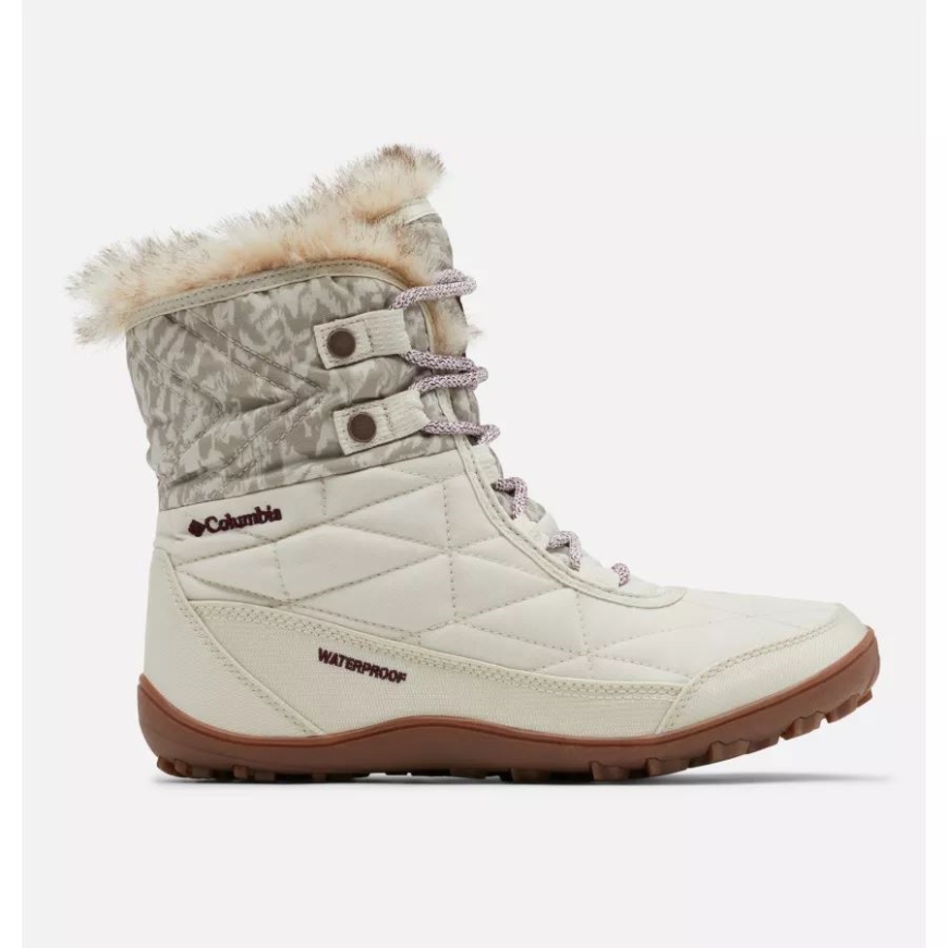 ウィメンズ ミンクス ショーティー III ブーツ ライト サンド/マリオンベリー コロンビア