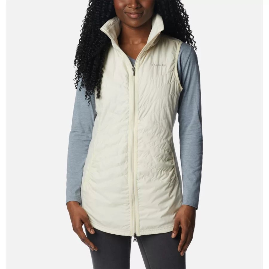 レディース ミックス イット アラウンド ロング ベスト コロンビア ライト ビスク