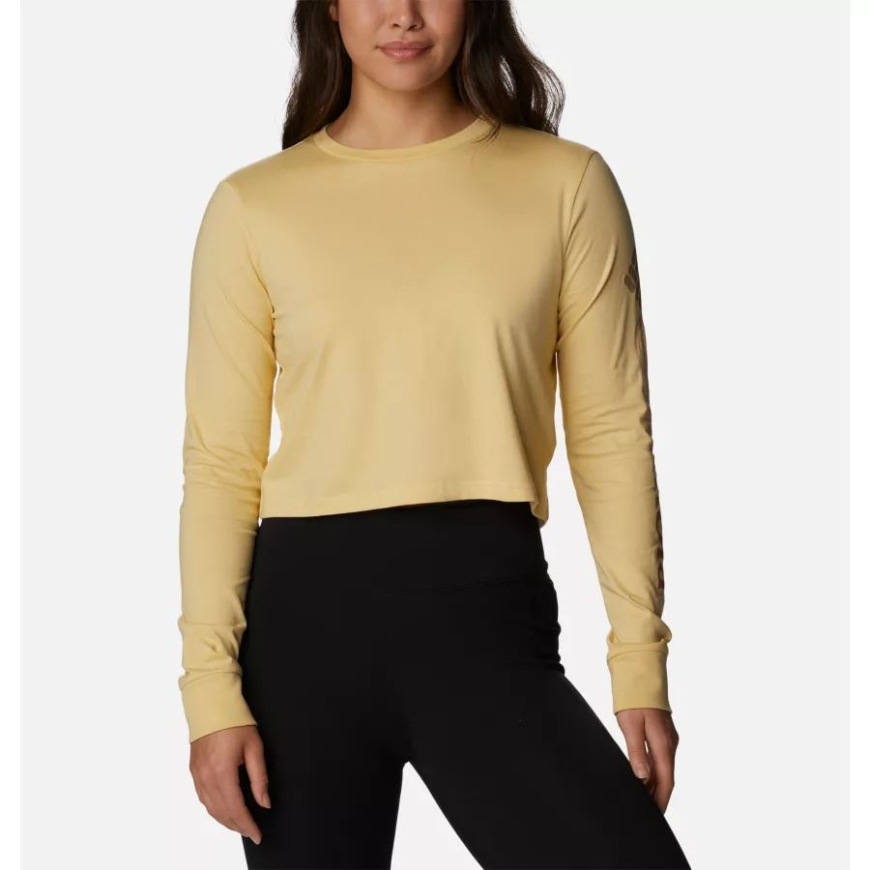 レディース ノース カスケード 長袖 プリント Tシャツ コロンビア コーンストーク/csc グラデーション スリーブ