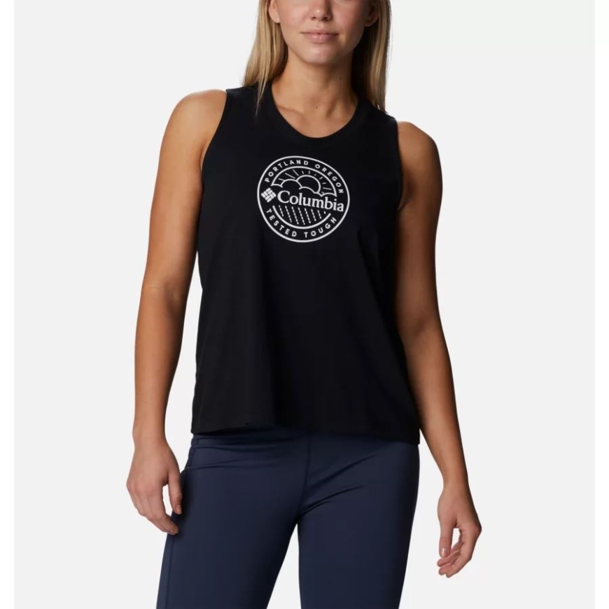 ウィメンズ ノース カスケード タンク ブラック/ジェム コロンビア グラフィック コロンビア