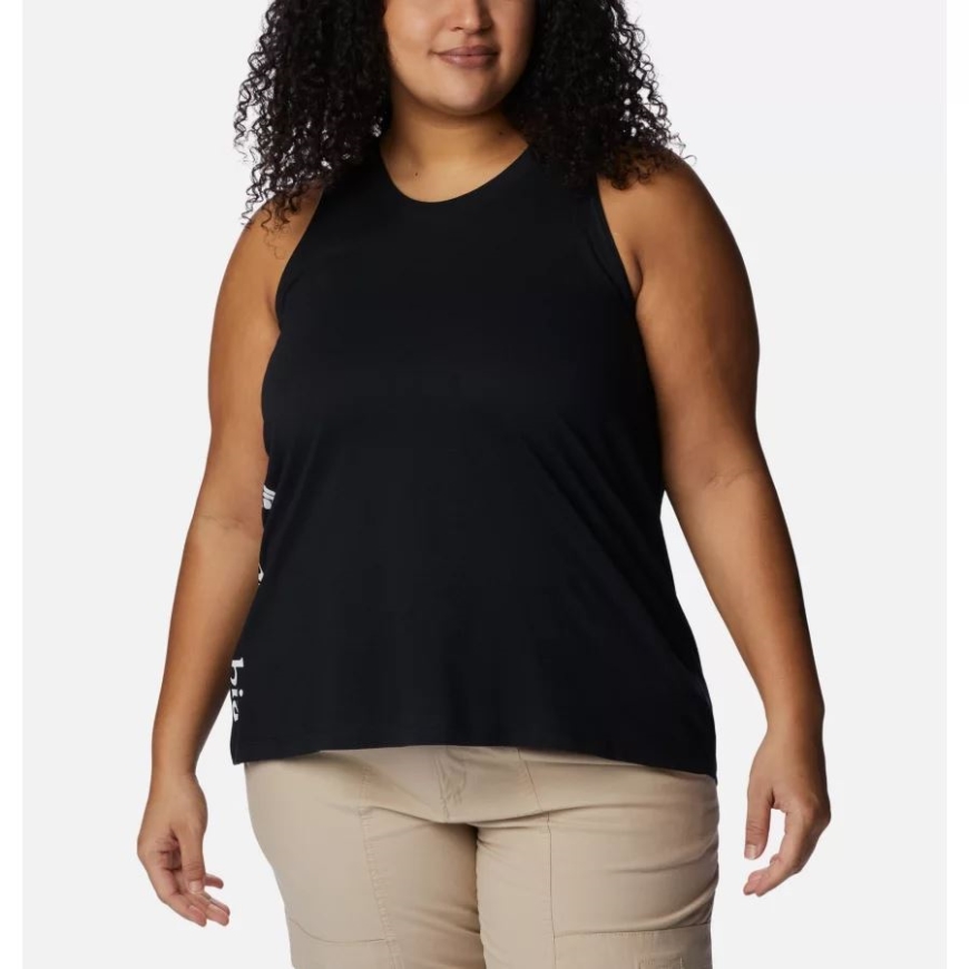 レディース ノース カスケード タンク プラスサイズ コロンビア ブラック/ジェム コロンビア グラフィック