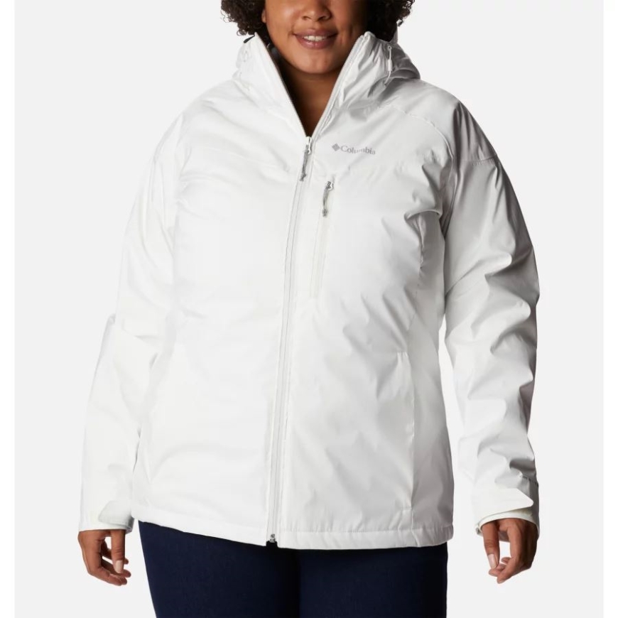 レディース オークリッジ インターチェンジ ジャケット プラスサイズ コロンビア ホワイト シャイン