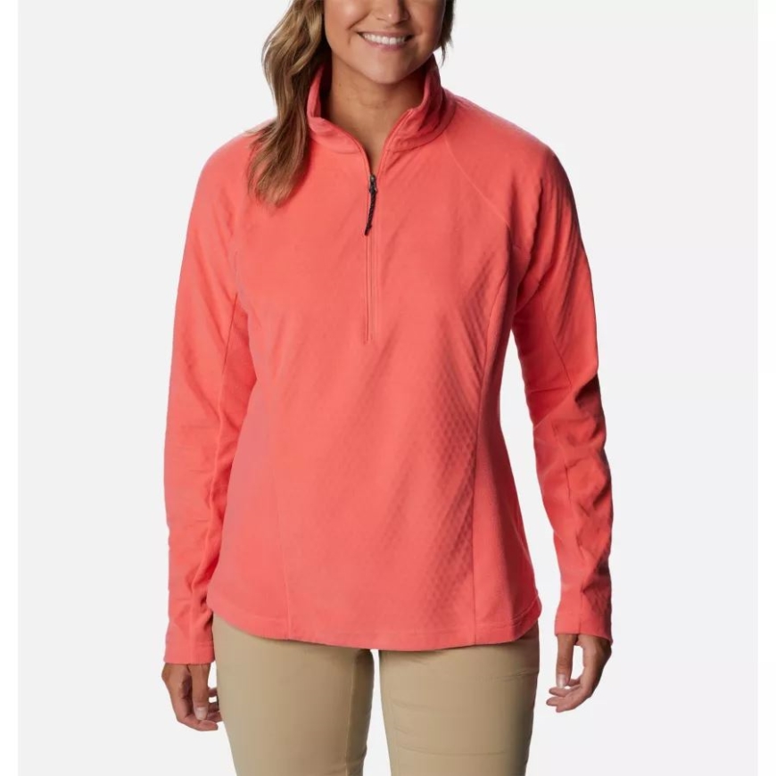 レディース オーバールック パス ハーフジップ コロンビア ブラッシュ ピンク