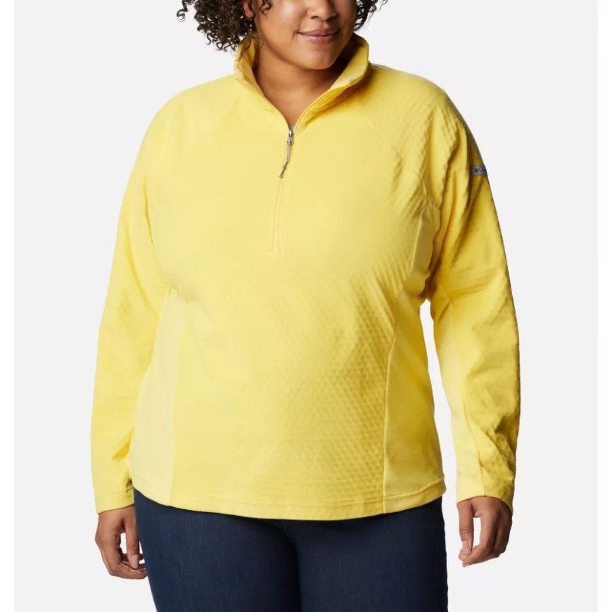 レディース オーバールック パス ハーフジップ プラスサイズ コロンビア サングロー