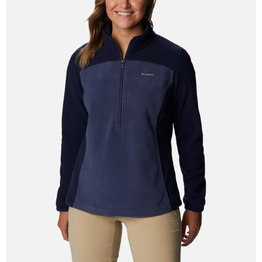 レディース オーバーコート トレイル ハーフジップ プルオーバー コロンビア ノクターナル/ダーク ノクターナル