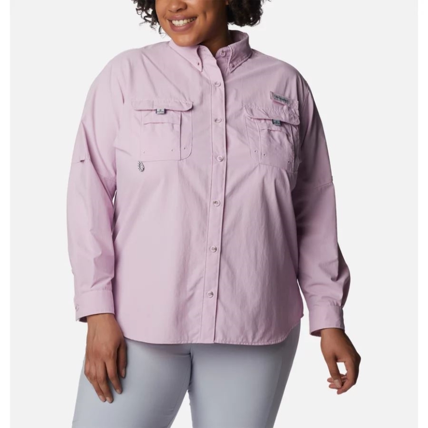 ウィメンズ Pfg バハマ ロングスリーブ プラスサイズ コロンビア オーラ