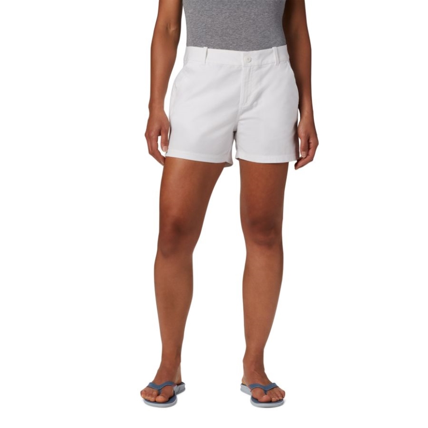 女性用 Pfg ボーンヘッド ストレッチ ショーツ コロンビア ホワイト