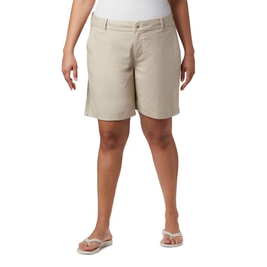 レディース Pfg ボーンヘッド ストレッチ ショーツ プラスサイズ コロンビア フォッシル