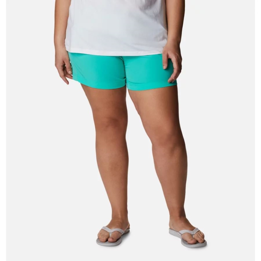 レディース Pfg コーラル ポイント Iii ショーツ プラスサイズ エレクトリック ターコイズ コロンビア