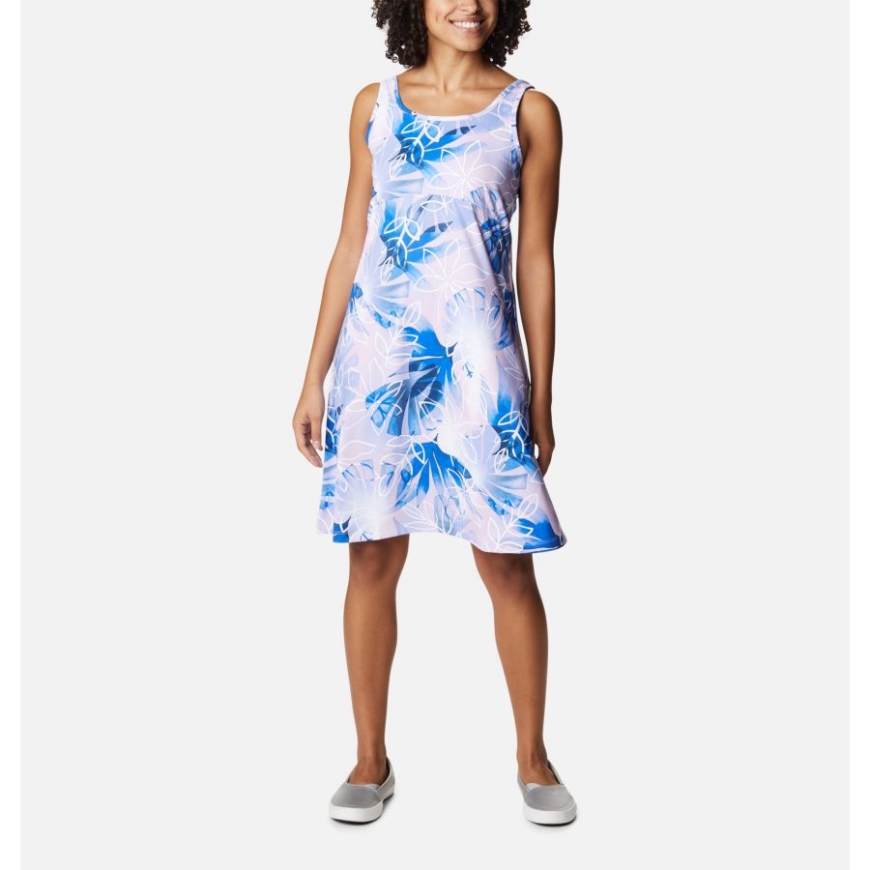レディース Pfg フリーザー Iii ドレス セレニティ/シェイディ コーブス プリント コロンビア