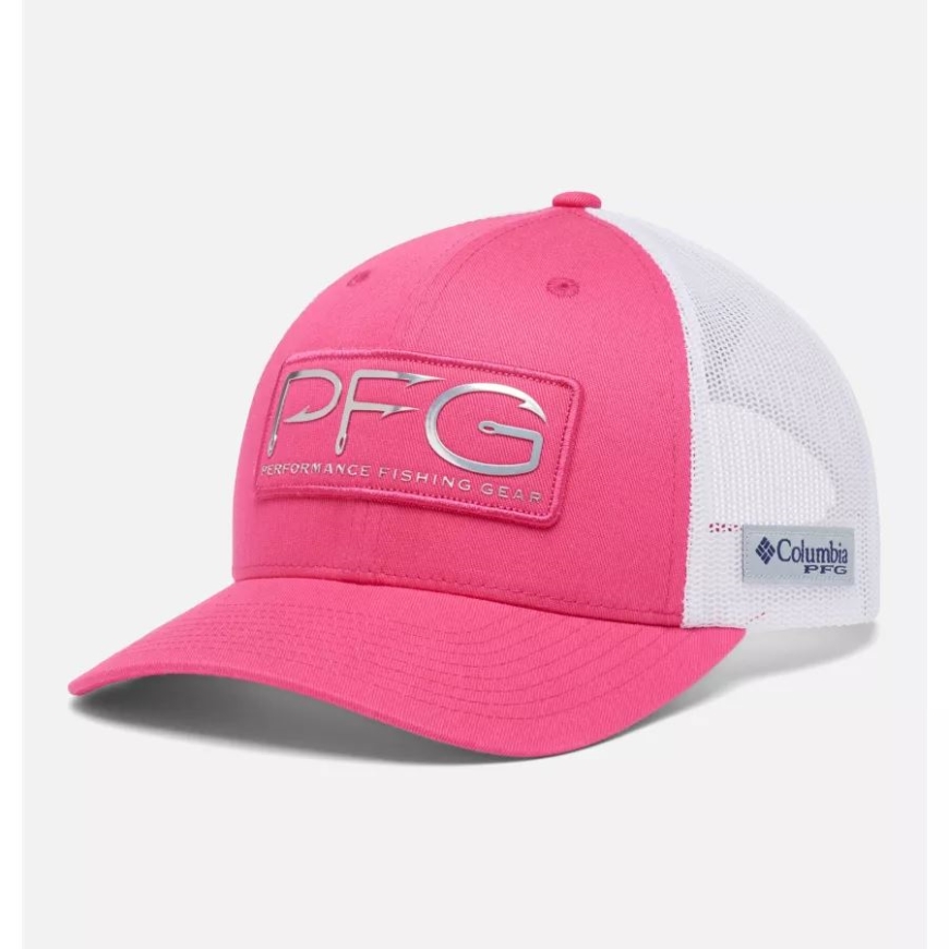 レディース Pfg メッシュ スナップ バック ボール キャップ コロンビア ウルトラ ピンク/ホワイト/pfg フック