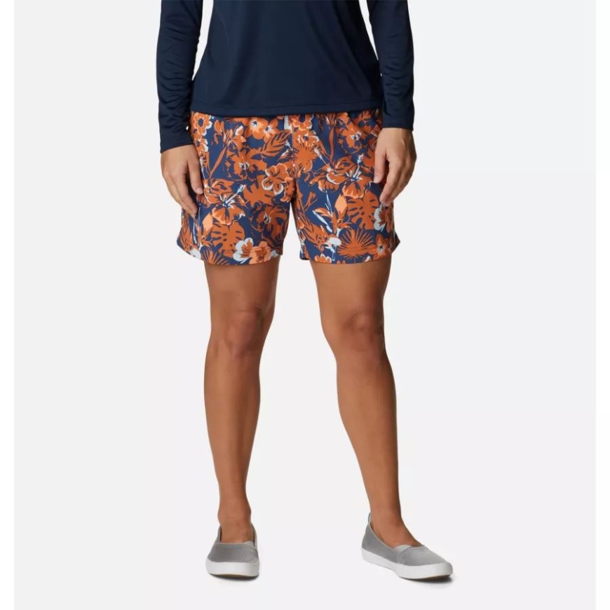 ウィメンズ Pfg スーパー バックキャスト ウォーター ショーツ カーボン/フラリッシュ プリント コロンビア