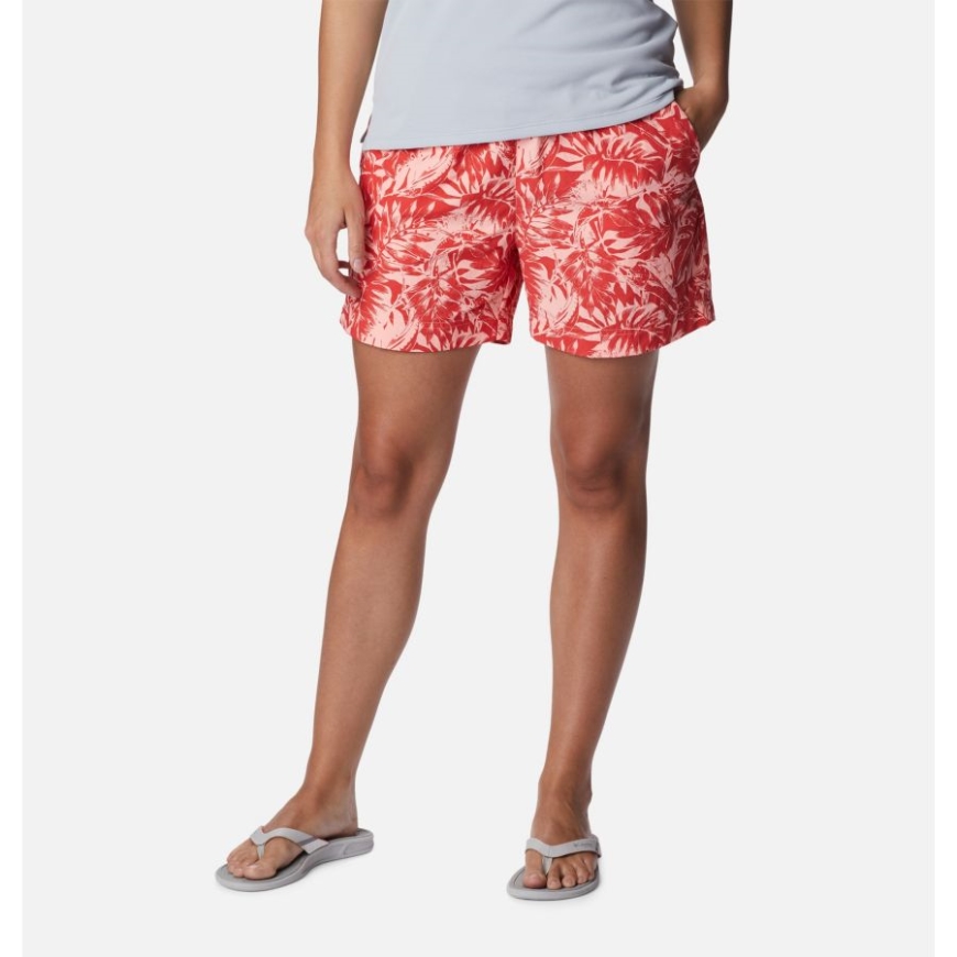 レディース Pfg スーパー バックキャスト ウォーター ショーツ コロンビア ティキ ピンク ハワイアン スローバック