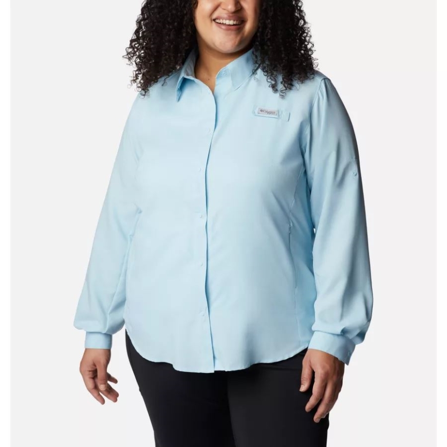 女性用 Pfg タミアミ Ii 長袖シャツ プラスサイズ スカイブルー コロンビア