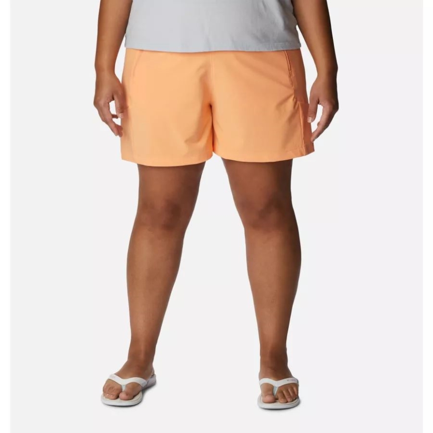 女性用 Pfg タイダル Ii ショーツ プラス サイズ コロンビア ブライト ネクター