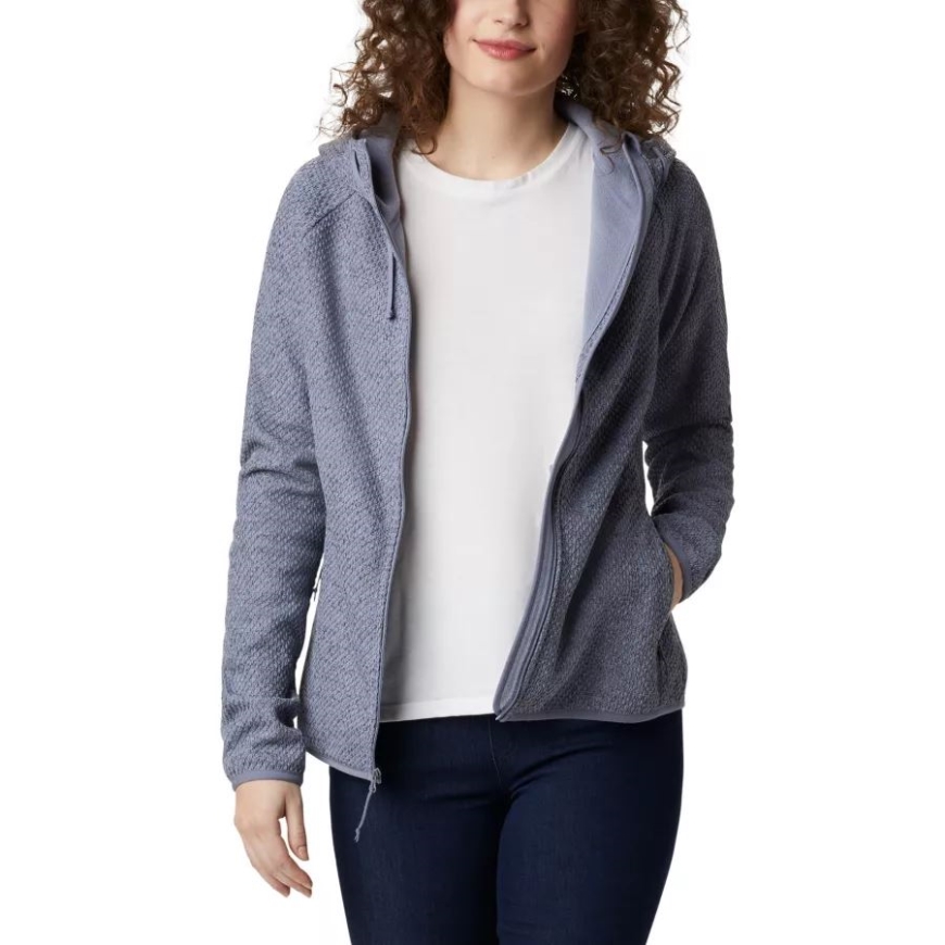 女性用パシフィック ポイント フリース パーカー コロンビア ニュームーン/ノクターナル