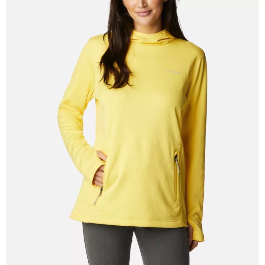 レディース パークビュー フード付きフリース プルオーバー サングロー ヘ​​ザー コロンビア