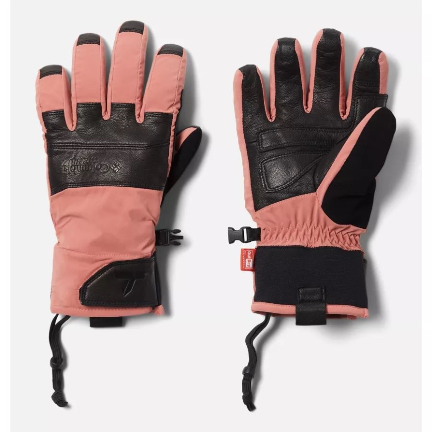 レディース ピーク パシュート グローブ コロンビア ダークコーラル/ブラック