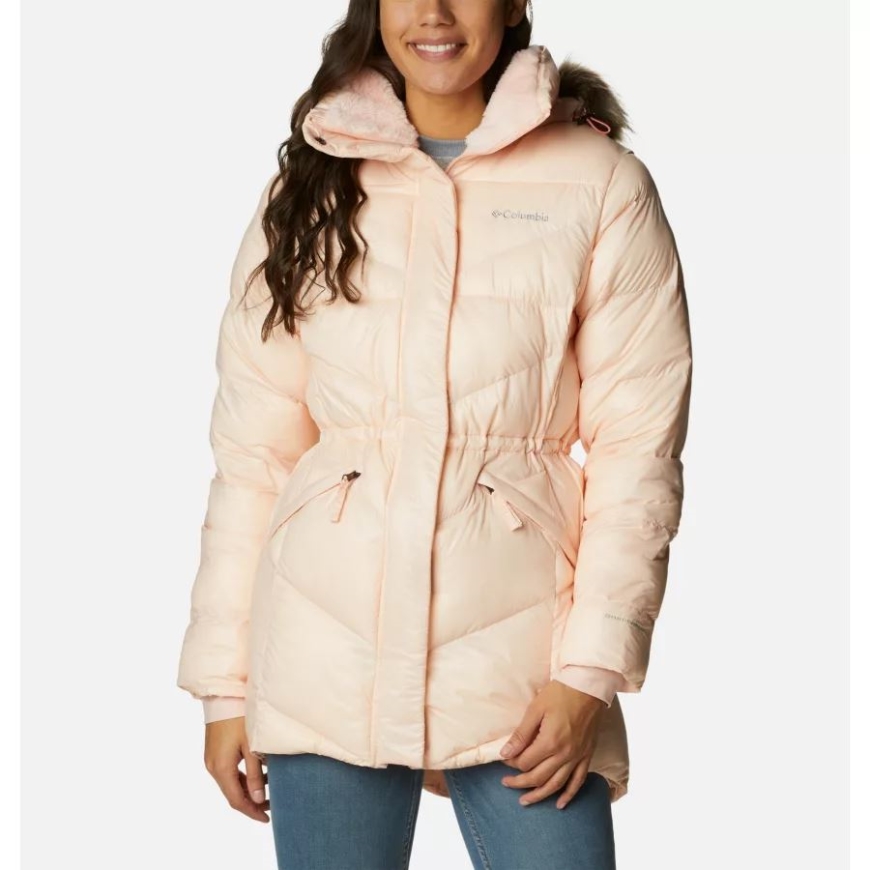 レディース ピーク トゥ パーク ミッド インサレーテッド ジャケット ピーチ ブロッサム ガンメタル コロンビア