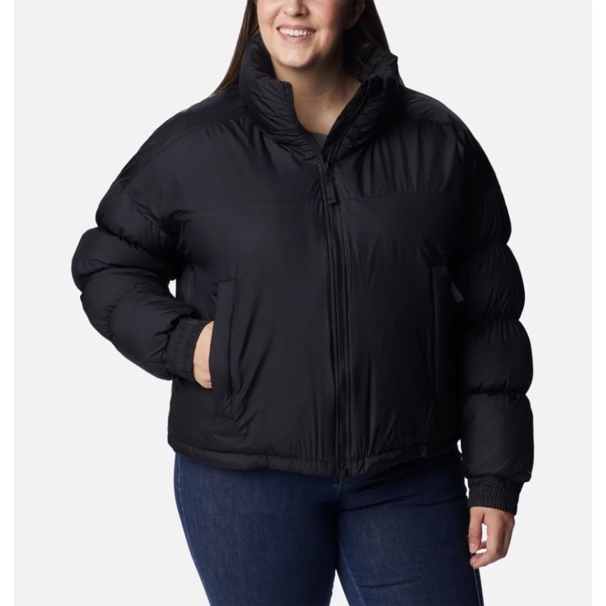 レディース パイク レイク クロップド ジャケット プラスサイズ コロンビア ブラック