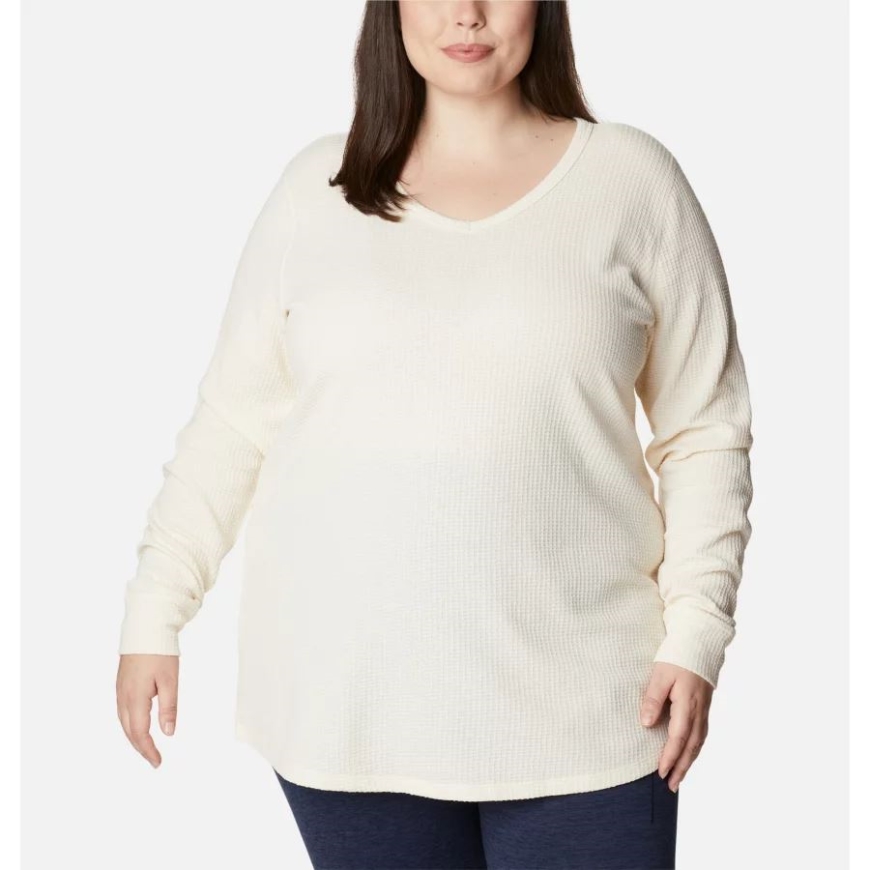 レディース パインピーク 長袖 サーマルチュニック プラスサイズ チョークヘザー コロンビア