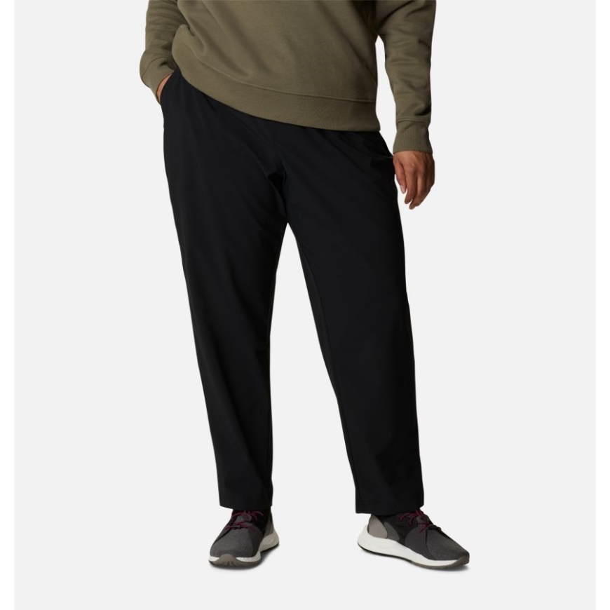 女性用プリースト クリーク コア パンツ プラス サイズ コロンビア ブラック