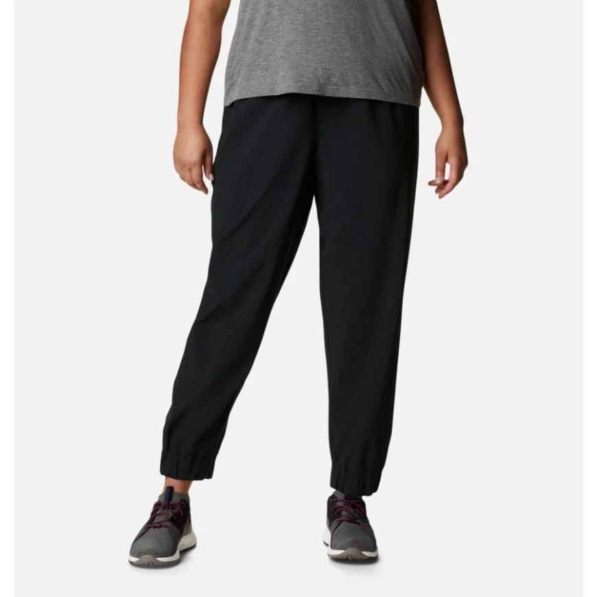 女性用快適なクリーク ジョガー プラス サイズ コロンビア ブラック