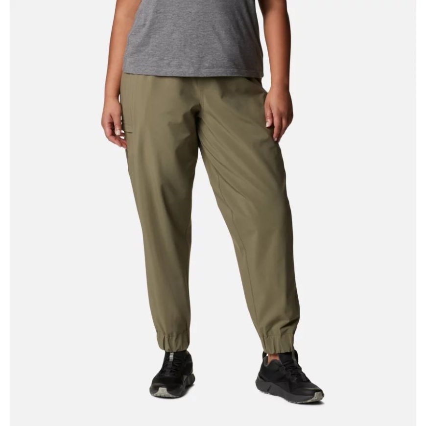 女性用快適なクリーク ジョガー プラス サイズ ストーン グリーン コロンビア