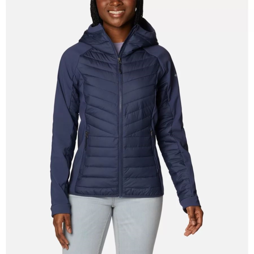 レディース パウダー ライト ハイブリッド フード付きジャケット コロンビア ノクターナル