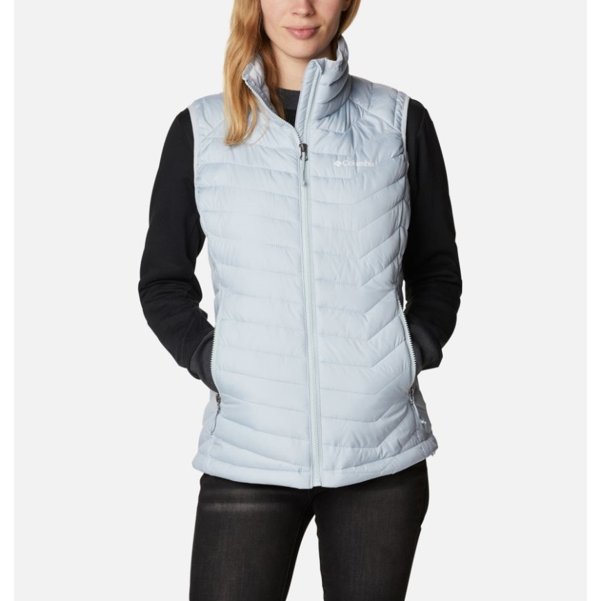 レディース パウダー ライト インサレーテッド ベスト シーラス グレー コロンビア
