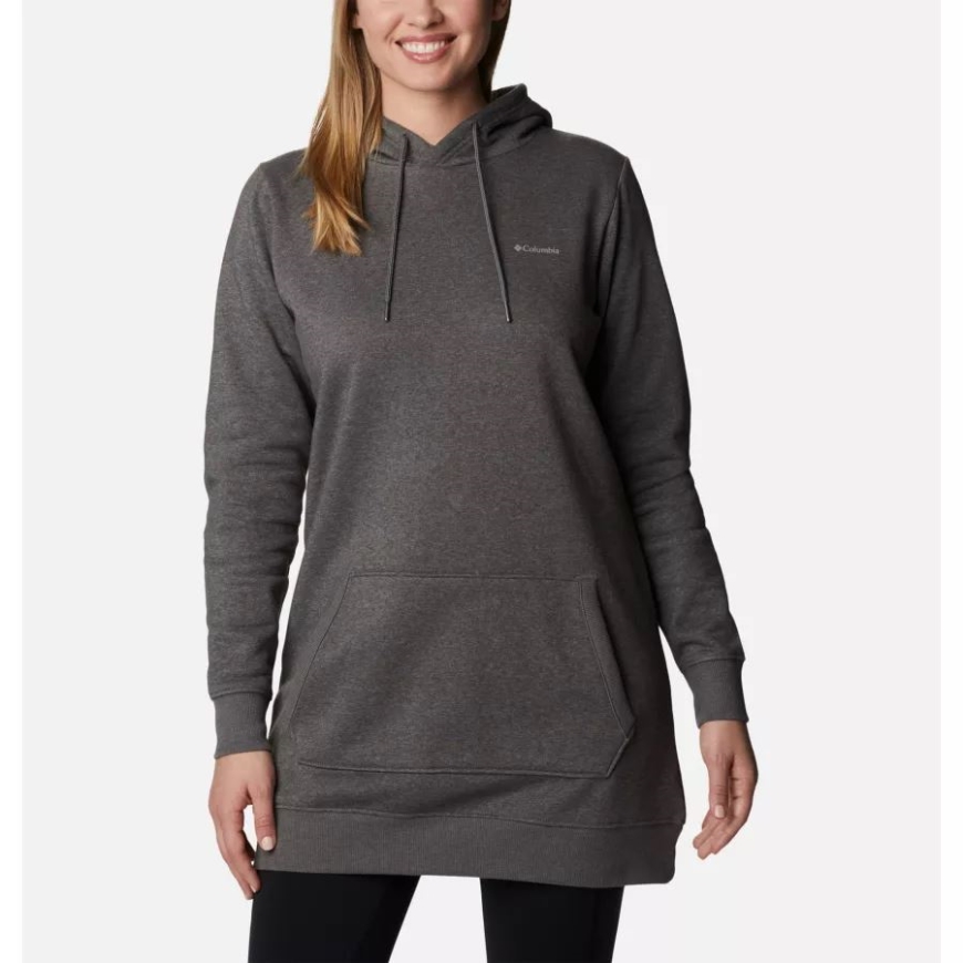 レディース ラッシュ バレー ロング パーカー コロンビア チャコール ヘザー