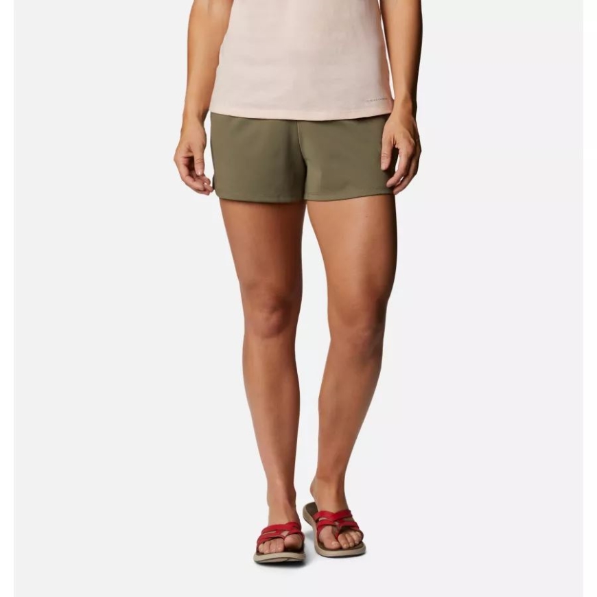 女性用サンディ クリーク ストレッチ ショーツ コロンビア ストーン グリーン