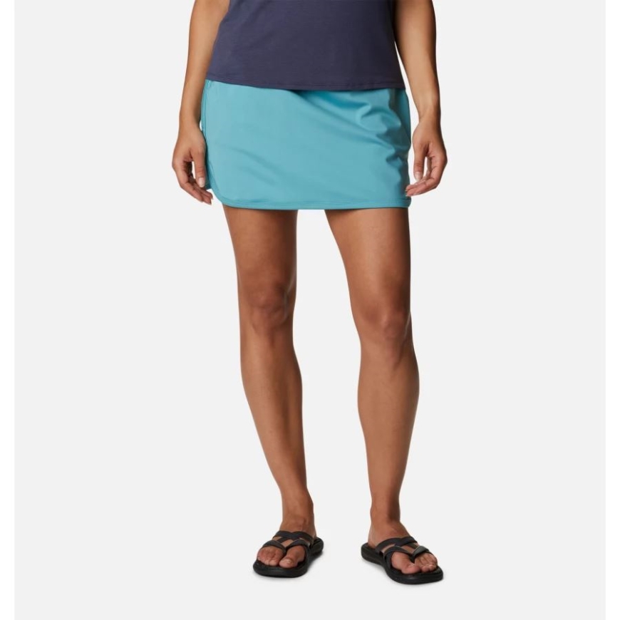 ウィメンズ サンディ クリーク ストレッチ スコート コロンビア 海 波