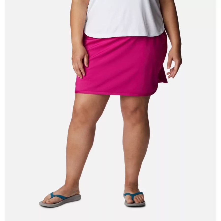 レディース サンディ クリーク ストレッチ スコート プラスサイズ コロンビア ワイルド フクシア