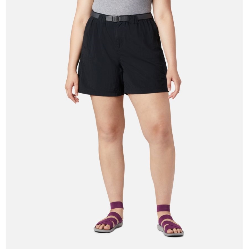 レディース サンディリバー カーゴショーツ プラスサイズ コロンビア ブラック