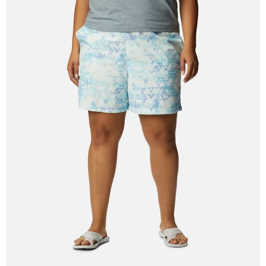 レディース サンディ リバー II プリント ショーツ プラス サイズ コロンビア スプリング ブルー/ディスタント ピークス