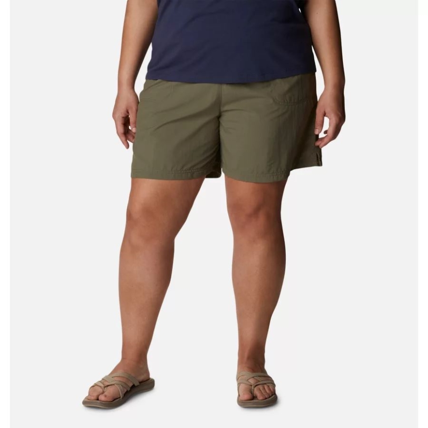 レディース サンディ リバー ショーツ プラス サイズ コロンビア ストーン グリーン