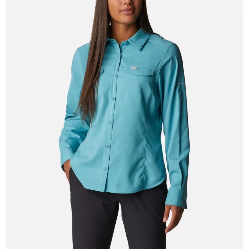 レディース シルバー リッジ ライト シャツ シー ウェーブ コロンビア