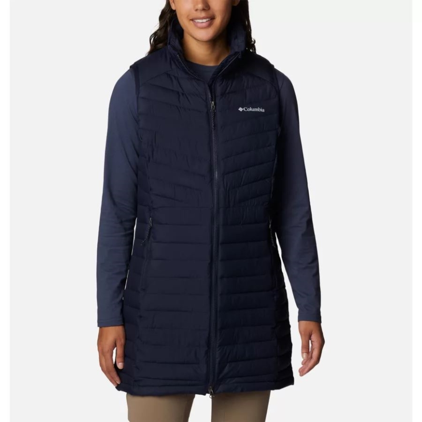 レディース スロープ エッジ ロング ベスト ダーク ナイト コロンビア