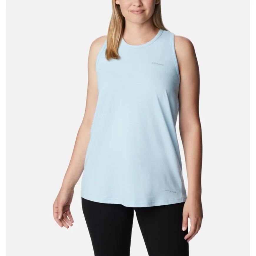 女性用サントレック レーサーバック タンク コロンビア スプリング ブルー