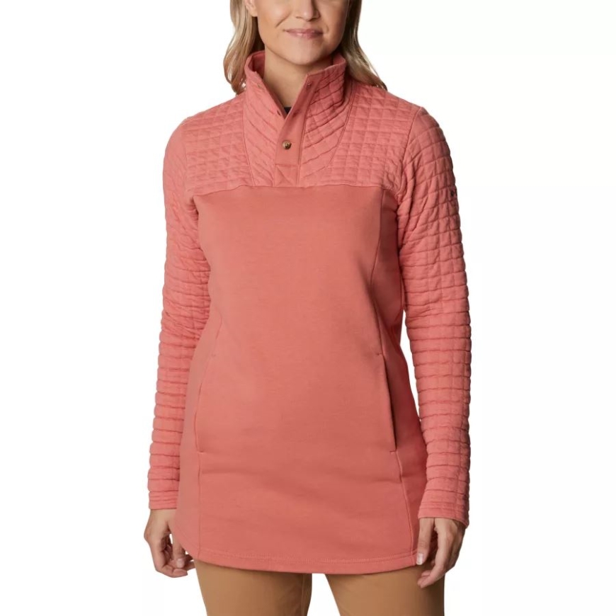 女性の日曜日サミット Ii チュニック コロンビア ダークコーラル