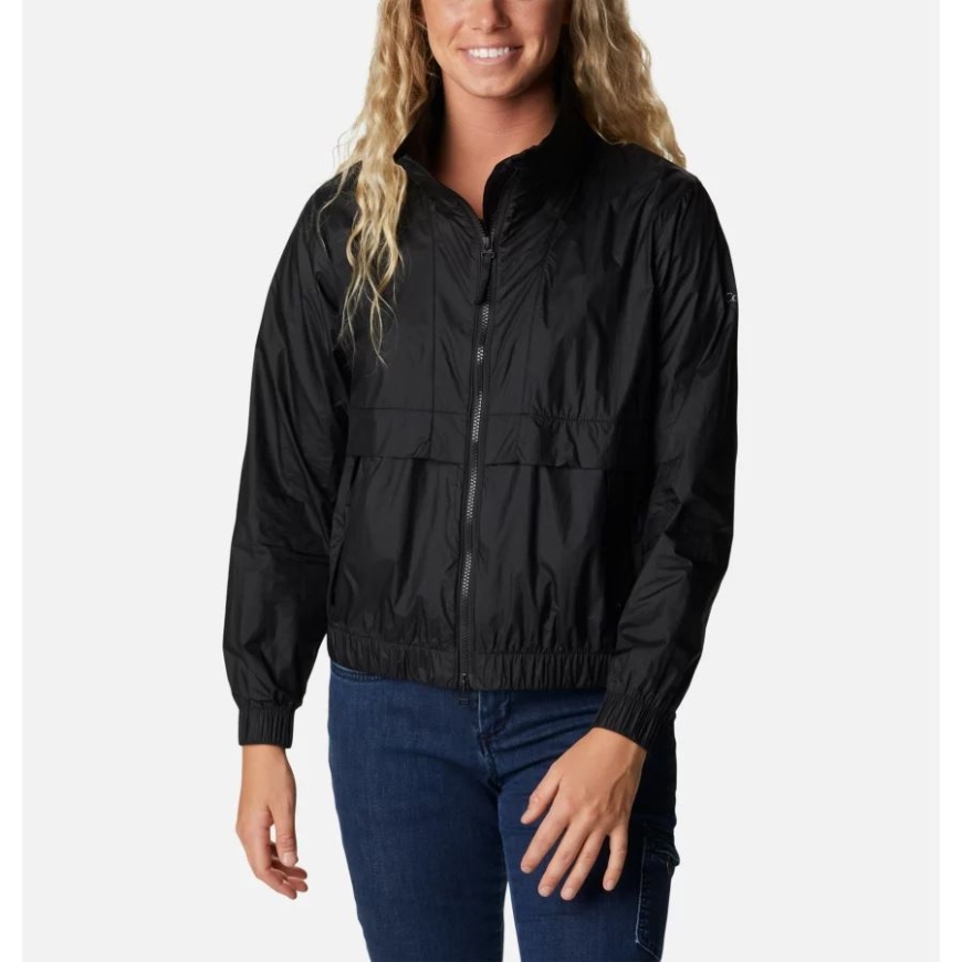 女性用サニーシティ ウインドブレーカー コロンビア ブラック