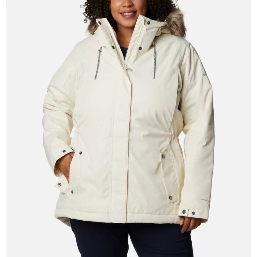 レディース サトル マウンテン II 断熱ジャケット プラスサイズ コロンビア チョーク