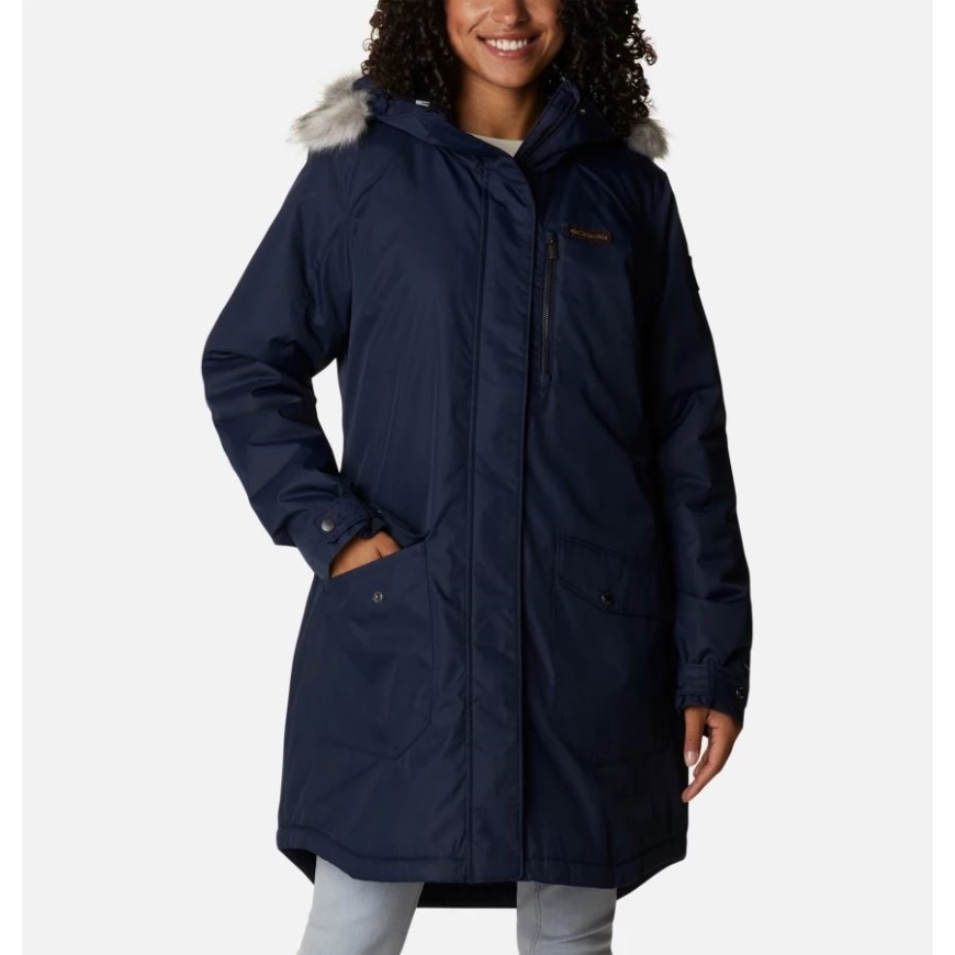 レディース サトル マウンテン ロング インサレーティッド ジャケット コロンビア ダーク ノクターナル