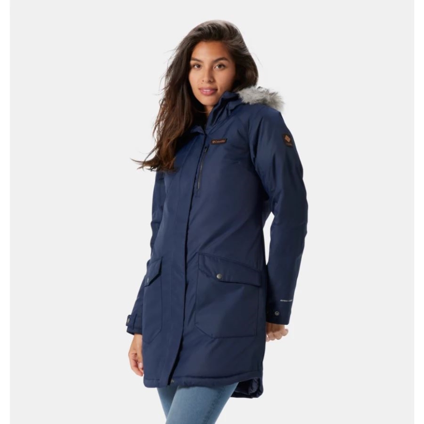 ウィメンズ サトル マウンテン ロング シンセティック ダウン パーカ ダーク ノクターナル コロンビア