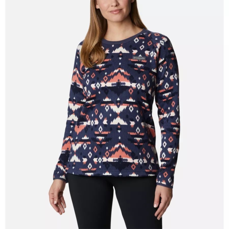 レディース セーター ウェザー フリース クルー シャツ コロンビア 夜行性 ロッキー Mt プリント