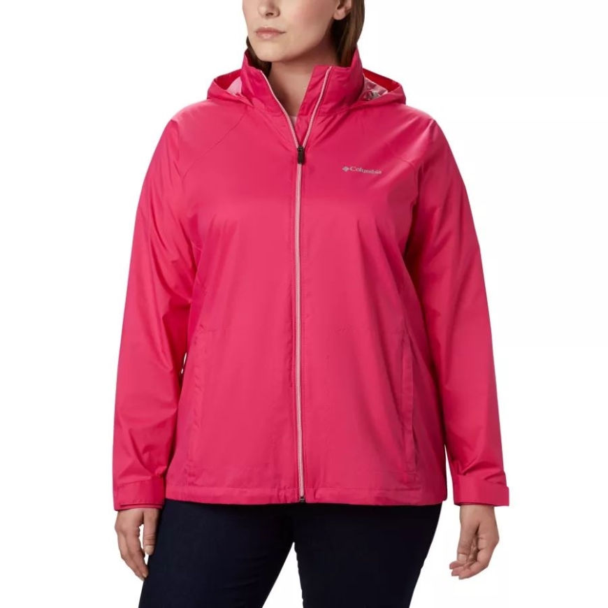 女性用スイッチバック III ジャケット プラスサイズ コロンビア サボテン ピンク