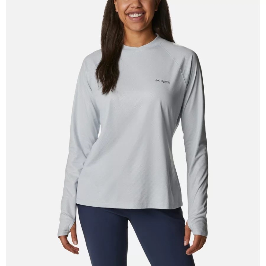 レディース タイダル ディフレクター アイス ロング スリーブ シャツ シーラス グレー コロンビア