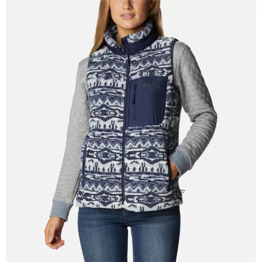 レディース ウエスト ベンド ベスト コロンビア ノクターナル 80s ストライプ プリント